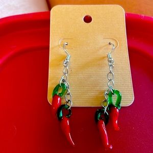 Dangly Chili Pepper earrings